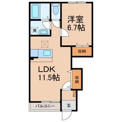 二里ケ浜駅 徒歩12分 1階の物件間取画像